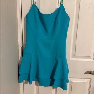 Alice & Olivia Palmira Tiered Fit-and-Flare Dress